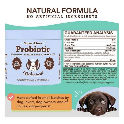 Natural Dog Company Super-Flora Probiotic Dog Supplement - Primary Image