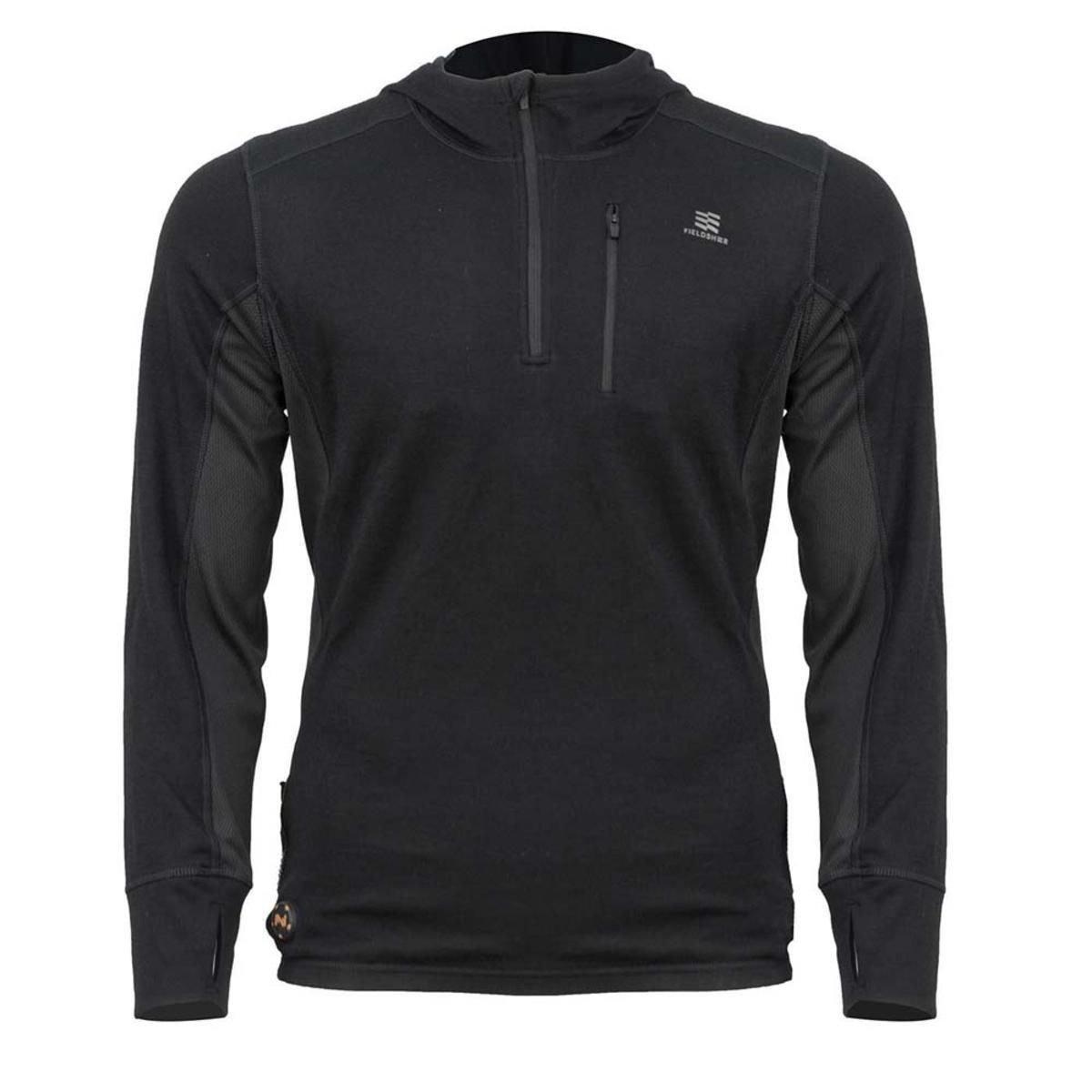 Mobile Warming Men's  Merino Heated Baselayer Shirt In Black