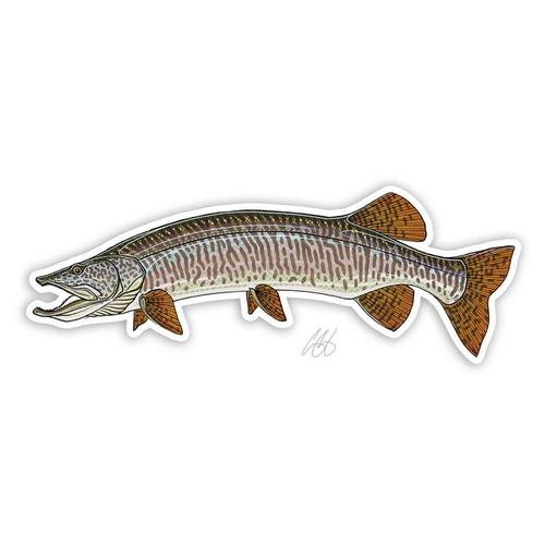 Casey Underwood Artwork Muskie Decal - Primary Image