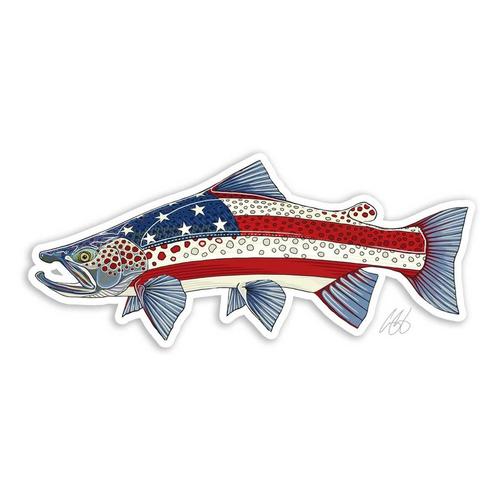 Casey Underwood Artwork USA Brown Decal - Primary Image