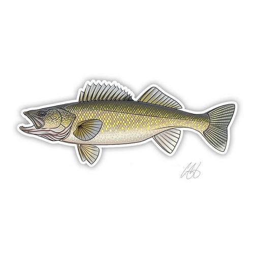 Casey Underwood Artwork Walleye Decal - Primary Image