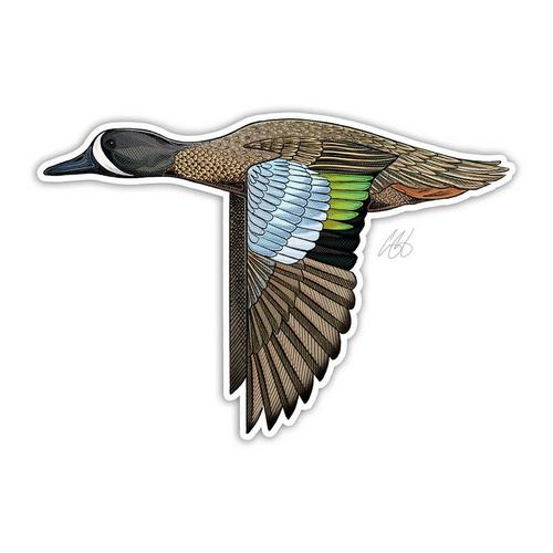 Casey Underwood Artwork Blue Winged Teal Decal Decal - Primary Image