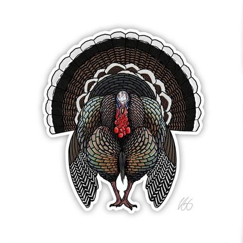 Casey Underwood Artwork Merriams Wild Turkey Decal - Primary Image