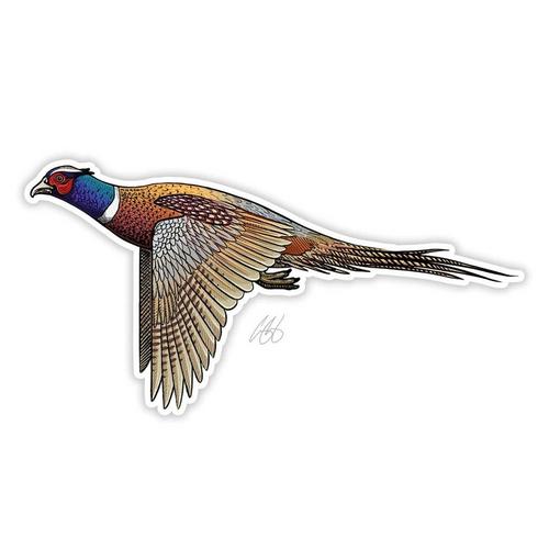 Casey Underwood Artwork Ringneck Pheasant Decal - Primary Image