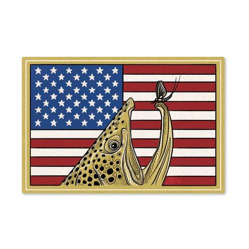 Casey Underwood Artwork Red, White & Brown Decal - Primary Image