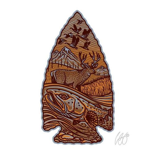 Casey Underwood Artwork Stone Point Decal - Primary Image