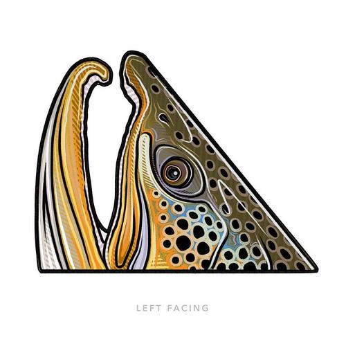 Casey Underwood Artwork Brown Rise-Left Decal - Primary Image