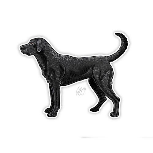 Casey Underwood Artwork Black Lab Decal - Primary Image