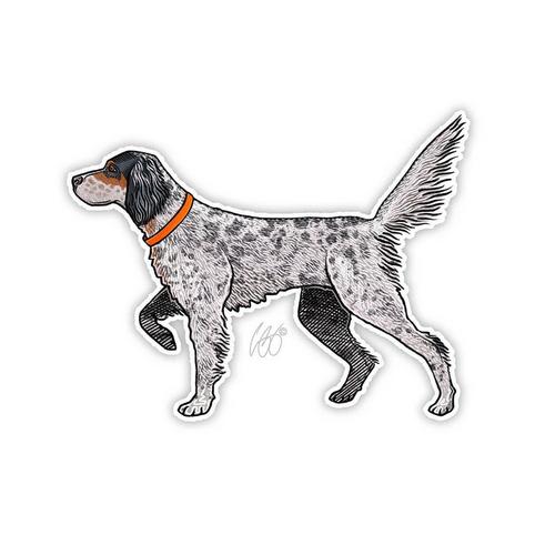 Casey Underwood Artwork English Setter Decal - Primary Image