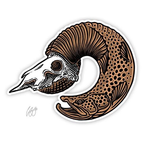 Casey Underwood Artwork Bighorn Brown Decal - Primary Image