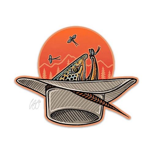 Casey Underwood Artwork Stetson Sipper Decal - Primary Image