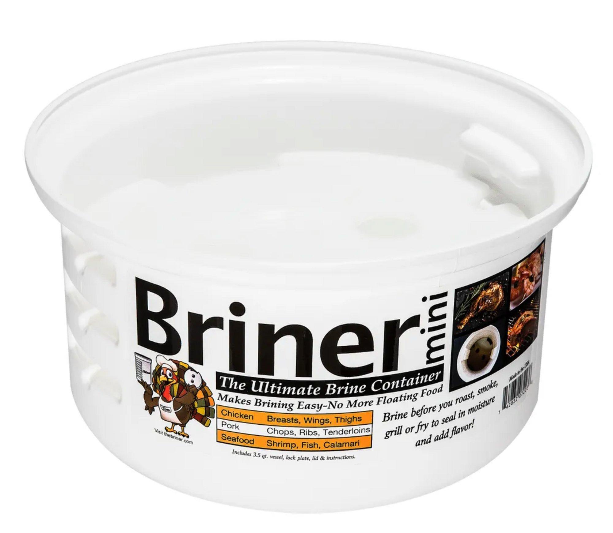 TurkeyTom The Briner Mini 3.5 qt. Ultimate Brining Container - TurkeyTom Products Inc.