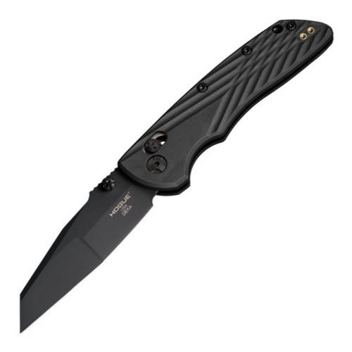 Hogue Deka CPM MagnaCut Black Cerakote Wharncliffe Folding Pocket Knife - Primary Image
