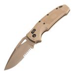 Hogue SIG K320 M17/M18 Partially Serrated Drop Point Folding Pocket Knife - Thumbnail 1 of 3