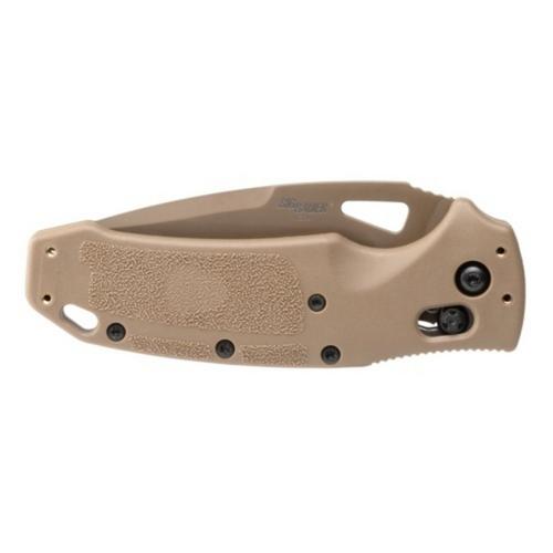 Hogue SIG K320 M17/M18 Partially Serrated Drop Point Folding Pocket Knife - Primary Image