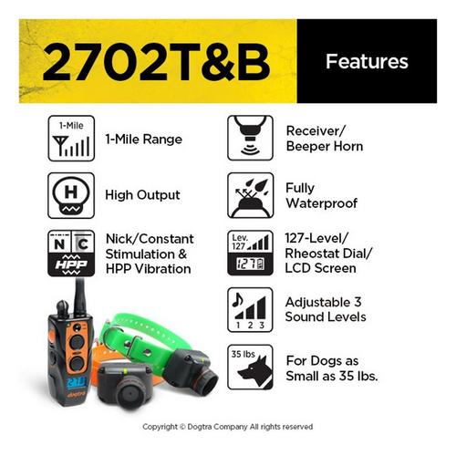 Dogtra 2702T&B Dog Training Bundle