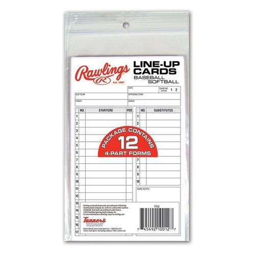 Rawlings Line-Up Card Refill Pack - Primary Image