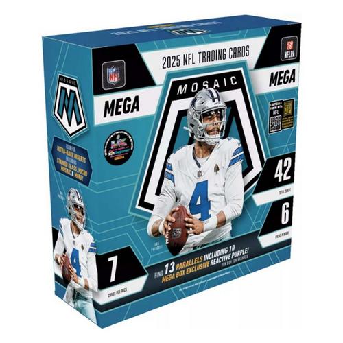 2025 Panini Mosaic NFL Trading Card Mega Box