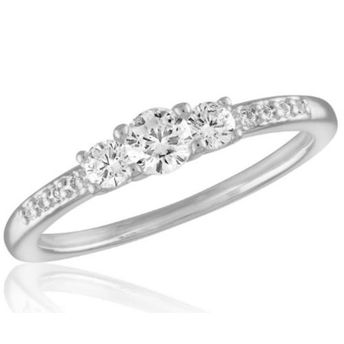 Women's Layers Stack CZ Ring - Primary Image