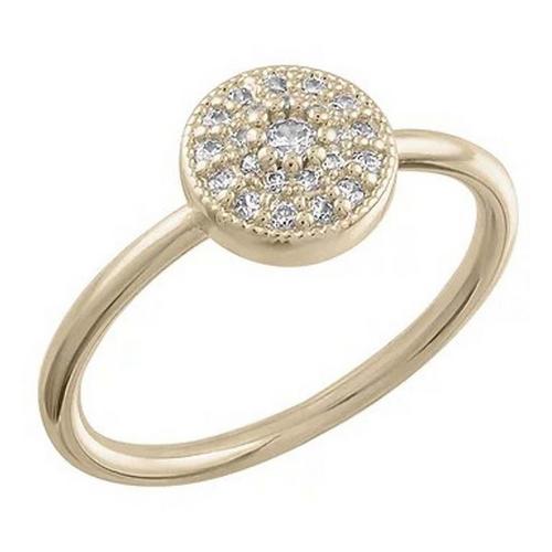 Women's Layers Round Cz Ring - Primary Image