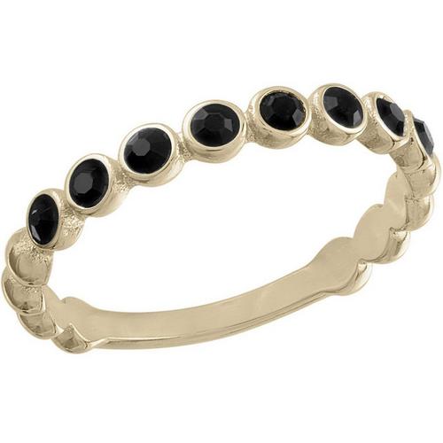 Women's Layers Black Infinity Ring - Primary Image