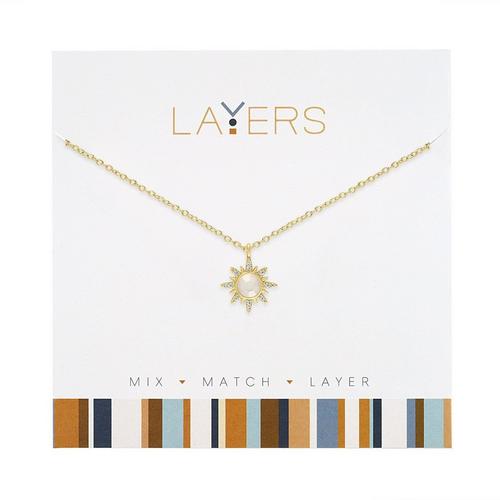 Layers Star Pearl Necklace - Primary Image