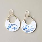 Nickel & Suede University of Kansas Jayhawk Nina Earrings - Thumbnail 1 of 2
