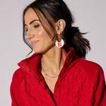 Nickel & Suede "Go Big Red" Initial University of Nebraska Necklace - Thumbnail 3 of 3