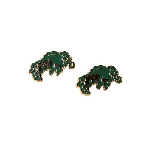 Nickel & Suede North Dakota State University Bison Stud Earrings - Primary Image