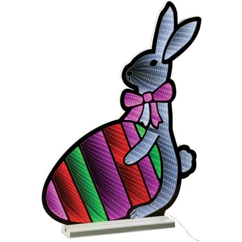 Melrose International Bunny w/Easter Egg Ekkolight 23.5"H - Primary Image