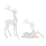 Melrose International Clear Acrylic Deer Figurines (Set of 2) - Thumbnail 3 of 3