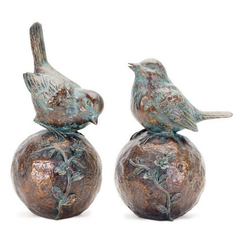 Melrose International Bird/Orb (Set of 2) - Primary Image