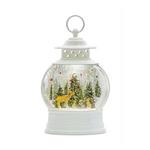 Melrose International 11.5"H Plastic Snow Globe Lantern w/Deer - Thumbnail 3 of 3