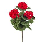 Melrose International Red Geranium Floral Bush (Set of 2) - Thumbnail 2 of 3
