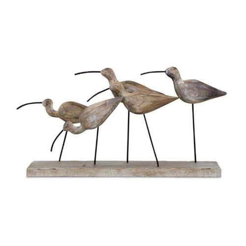Melrose International Birds 13"L x 7"H Wood/Metal - Primary Image