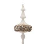 Melrose International Glass Gold Glittered Finial Ornament (Set of 6) - Thumbnail 2 of 3