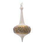 Melrose International Glass Gold Glittered Finial Ornament (Set of 6) - Thumbnail 3 of 3