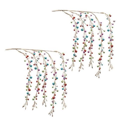 Melrose International 28"H Plastic Bead Spray (Set of 2) - Primary Image