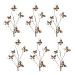 Melrose International Blue and Orange Wire Butterfly Spray (Set of 6) - Thumbnail 1 of 3