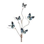 Melrose International Blue and Black Wire Butterfly Spray (Set of 6) - Thumbnail 2 of 3