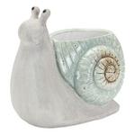 Melrose International Whimsical Terra Cotta Garden Snail Planter (Set of 2) - Thumbnail 3 of 3
