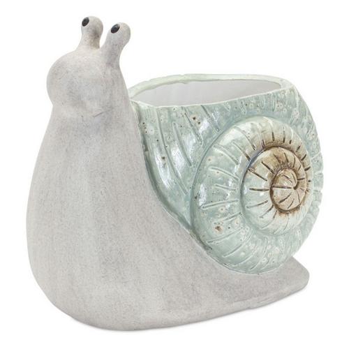 Melrose International Whimsical Terra Cotta Garden Snail Planter (Set of 2) - Primary Image