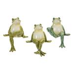 Melrose International Stone Garden Frog Shelf Sitter (Set of 3) - Thumbnail 1 of 5