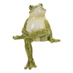 Melrose International Stone Garden Frog Shelf Sitter (Set of 3) - Thumbnail 2 of 5