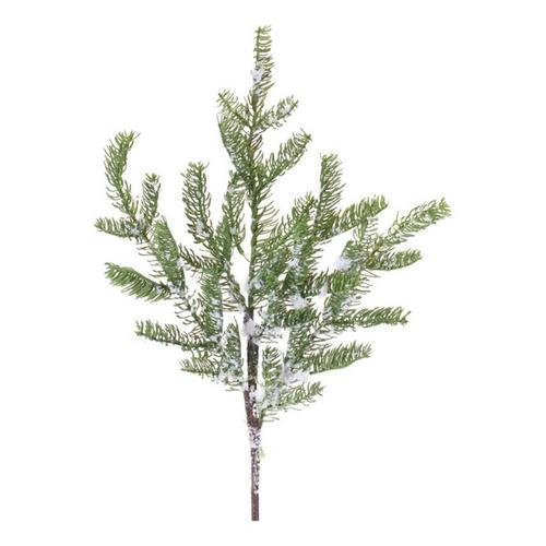 Melrose International 28"H Plastic Pine Spray with Fake Snow (Set of 2) - Primary Image