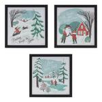 Melrose International 10"SQ Plastic/MDF Snow Frame (Set of 3) - Thumbnail 1 of 5