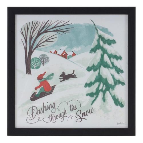 Melrose International 10"SQ Plastic/MDF Snow Frame (Set of 3) - Primary Image