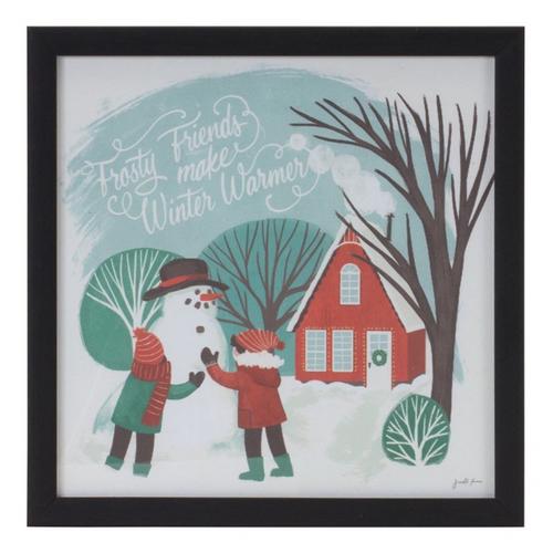 Melrose International 10"SQ Plastic/MDF Snow Frame (Set of 3) - Primary Image
