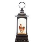 Melrose International 10.5"H Plastic Snow Globe Santa and Snowman - Thumbnail 1 of 3