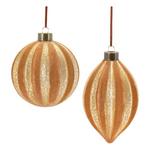 Melrose International Ribbed Glass Onion Ornament (Set of 12) - Thumbnail 2 of 3